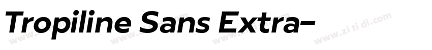 Tropiline Sans Extra字体转换 Tropiline Sans Extra字体转换